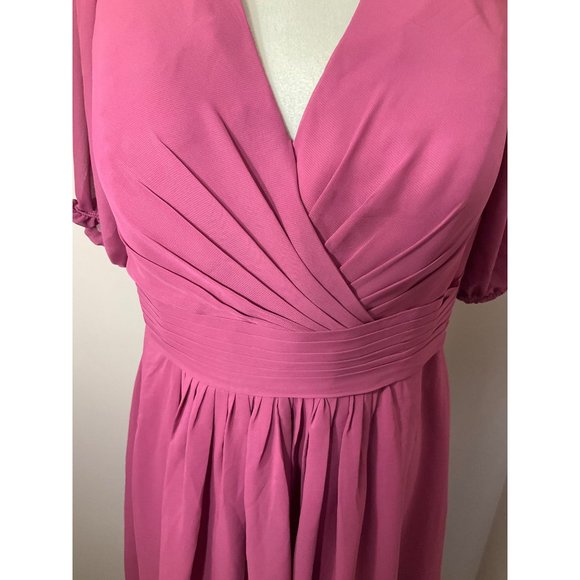 Pomuyoo Liliana Trendy Floor Length Chiffon Bridesmaid Dress    Size: 16W - Picture 15 of 15